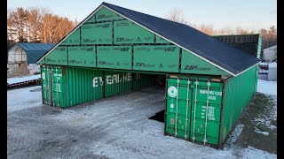 BUILDING A SHIPPING CONTAINER SHOP PART 5