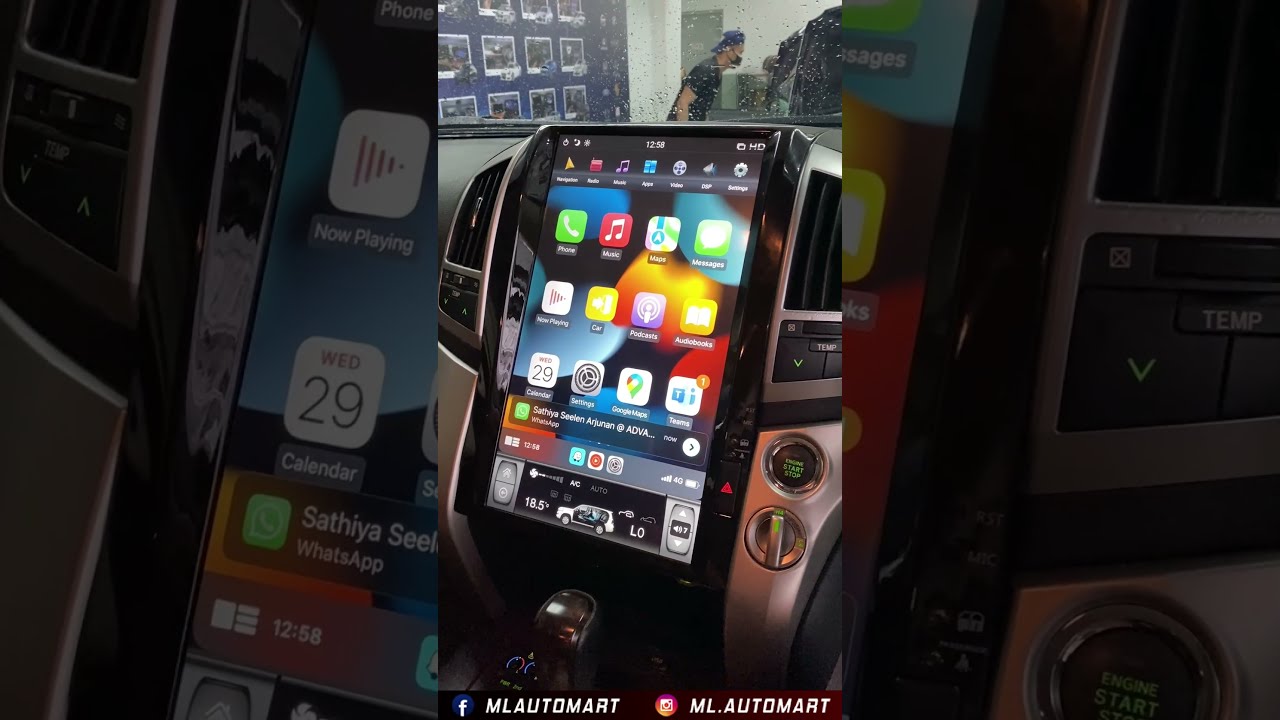Wireless Apple Carplay on Land Cruiser LC200 YouTube