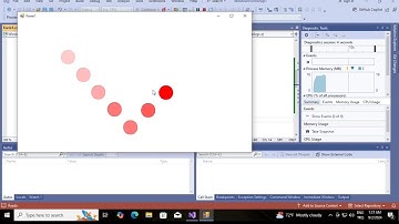 Bouncing ball app with Visual Studio to test mono on Linux