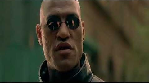 Morpheus explicando o que é a Matrix (Estado) para Neo