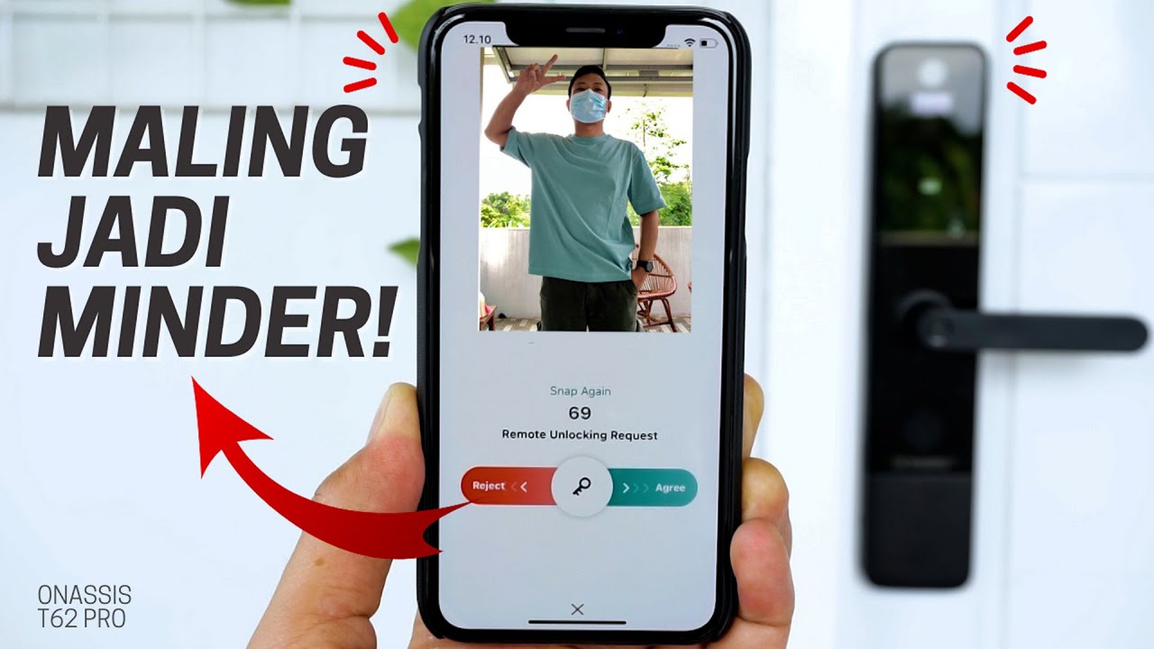 SMART DOOR LOCK TERBAIK BERKAMERA, KIRIM FOTO OTOMATIS! Review Onassis