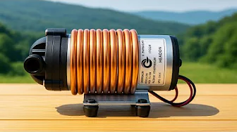 Free Hot Water All Year Round! Try Insert Copper Pipe Into RO Motor And Get Free Hot Water