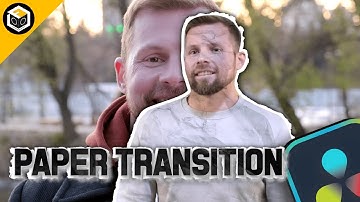 How to Create Paper Transition in davinci Resolve || davinci Resolve 18