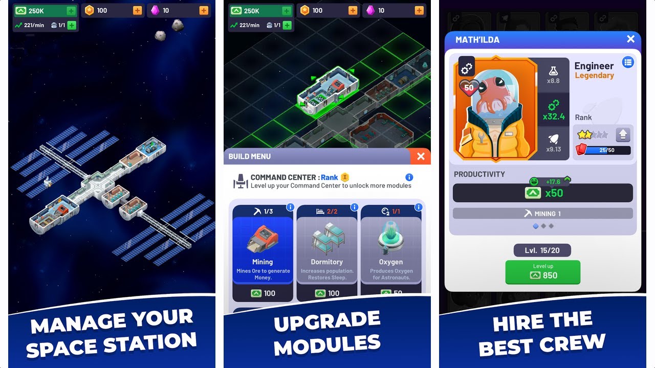 Space station tycoon. Idle Space Station Tycoon много денег и кристаллов.