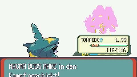 Pokémon Emerald Version (German) - Magma Leader Maxie Battle #2