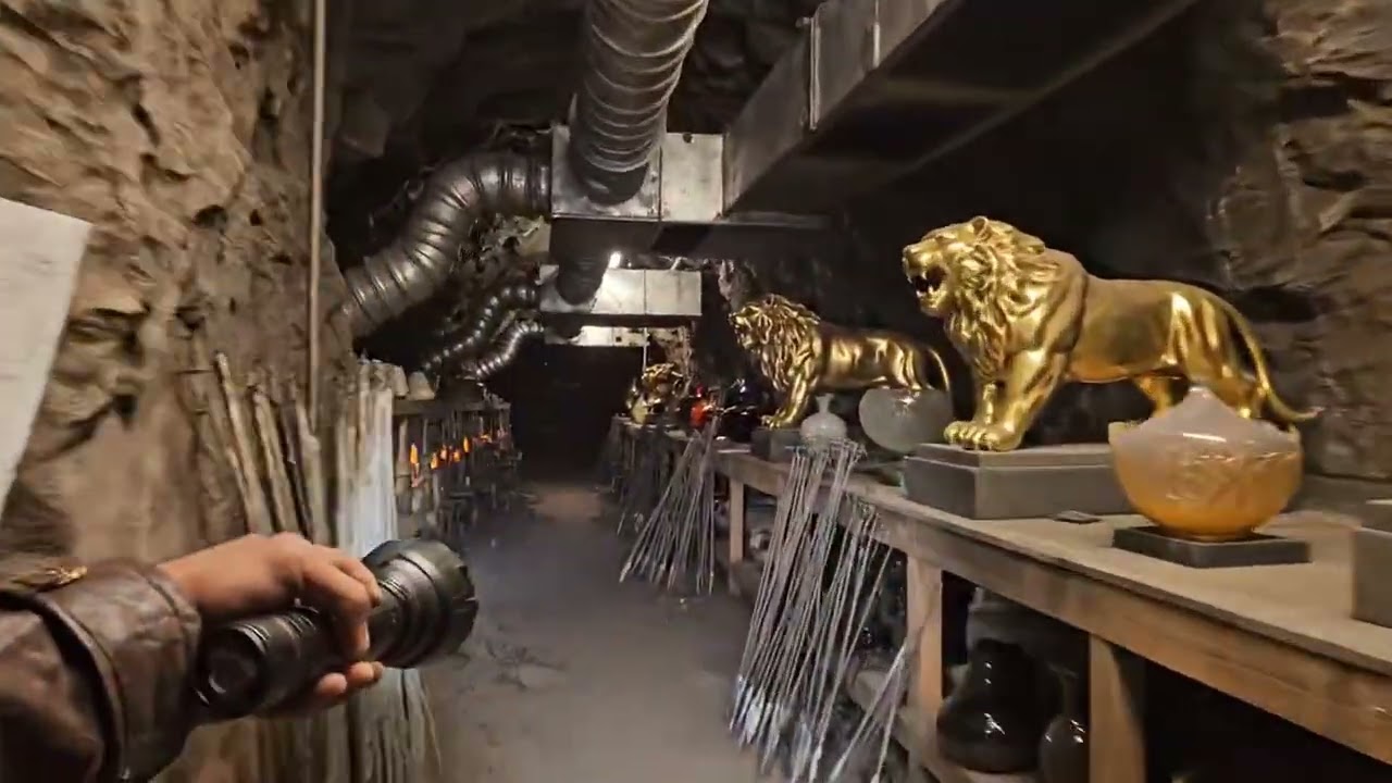 Eerie Underground Tunnel Packed With Gold Bars