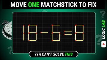 🧠 Ep:37 | Can You Solve These Matchstick Puzzles? 🔥|95% Fail on First Try! | Brain Teasers Challenge
