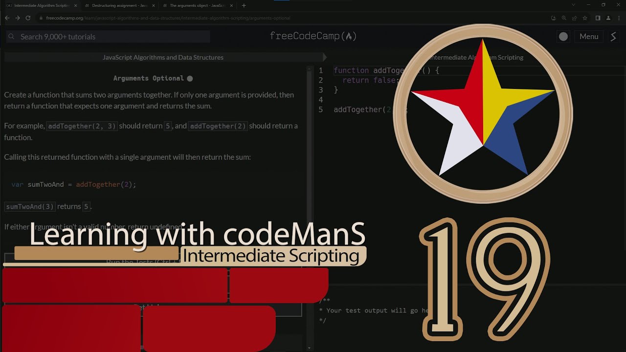 Intermediate Algorithm Scripting - Arguments Optional - JavaScript