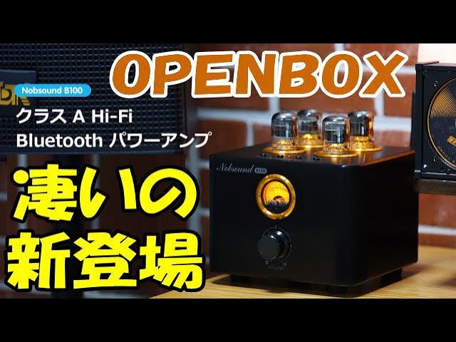 Nobsound B100パワーアンプ Bluetooth 5.0 真空管アンプ