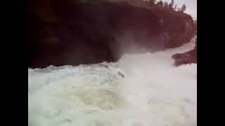 Post Falls Dam = Flowing wide open...