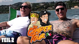 Thumbnail for CAMPING CHAOS, Schnellboot- & Whirlpool-Action mit STREAMSNIPERN!💦Italien Roadtrip 😎 Tag 2