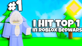 How I hit TOP 1 in roblox bedwars