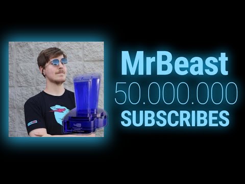 Видео: MR BEAST EXCEEDING 50 MILLION SUBSCRIBERS!!! - [Live Timelapse] - @MrBeast