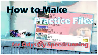 How to Make Practice Files for Super Mario Odyssey Speedrunning