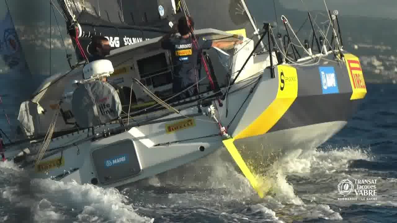 Ambrogio Beccaria and Nicolas Andrieu on Alla Grande-Pirelli First in the TJV Class40s. Nov 23 Daily