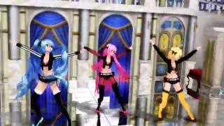 [MMD] Masked BitcH [Miku, Luka, Rin] 1080p