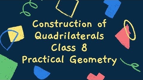 How to construct a quadrilateral  when four sides and one diagonal is given?