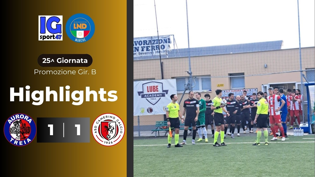 Aurora Treia-Camerino 1-1 (Promozione Girone B)