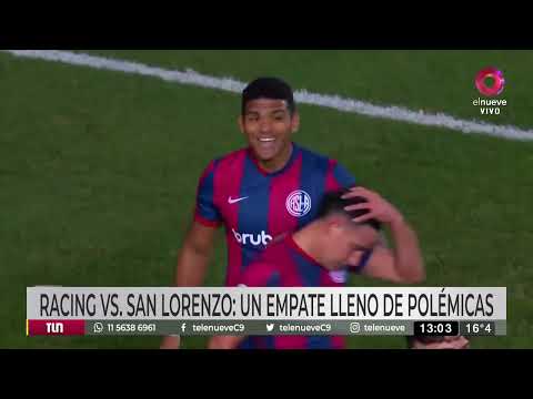 Racing vs. San Lorenzo: un empate lleno de polémicas