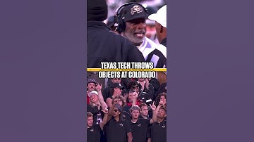 Deion Sanders was LIVID after Texas Tech fans threw objects at Colorado