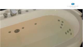 Chromotherapy bath colour demonstration