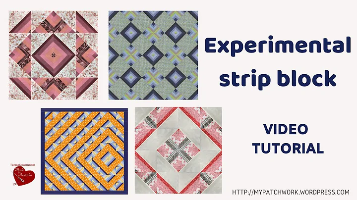 Experimental strip quilt block - video tutorial