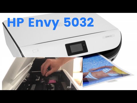 HP Envy 5032  Initial Setup - Installing ink cartridge