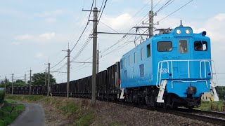 デキ302水色 デキ108 梅雨の晴れ間 秩鉄貨物 2020.6.29