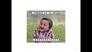 Snowmelt & Snow water equivalents