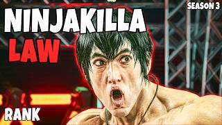 NINJAKILLA Law G.O.D 6 Rank Domination! High Level Ranked Matches Gameplay - Tekken 8