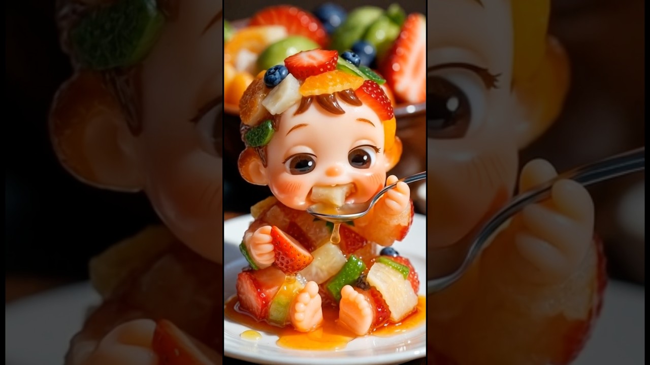 “Fig Baby Character Plays With Its Food 🍂💖 | Magical Macro Fantasy” 