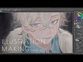 【イラストメイキング】崩壊スターレイル - アベンチュリン【Speed Painting】
