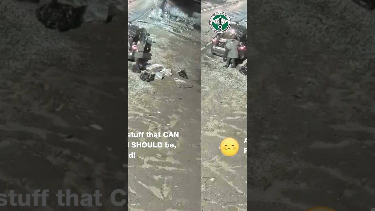 Dumping cardboard and food waste - THE WORST. 🥴