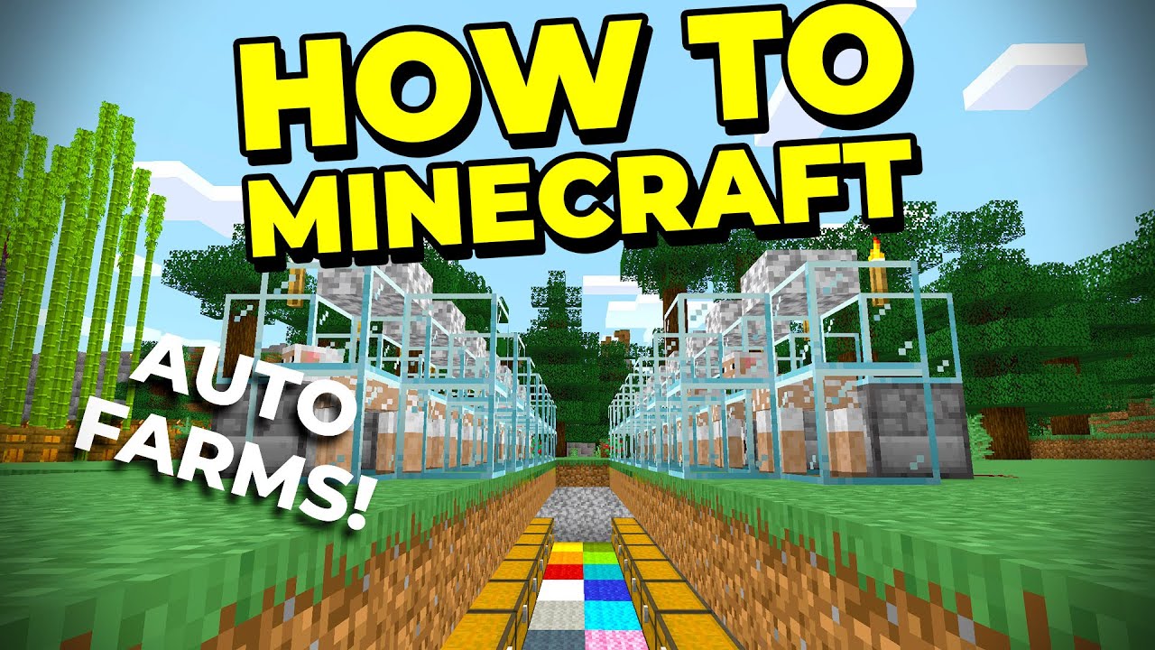 3 Essential Auto Farms, 22 Different Items! - How to Minecraft #15