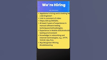 Hiring QA| shorts| Testing Jobs| Mobile Testers