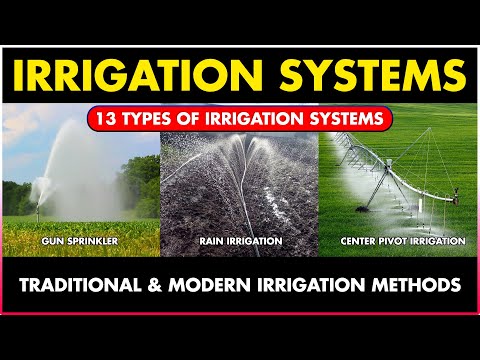 Different Types of irrigation systems in Agriculture | Drip, Gun Sprinkler, Center pivot irrigation
