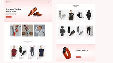 How To Make Ecommerce Website Using HTML And CSS  | Create e-Commerce Website