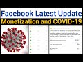 Facebook Latest Updates on Monetization | In-stream ads and COVID-19 | the detail