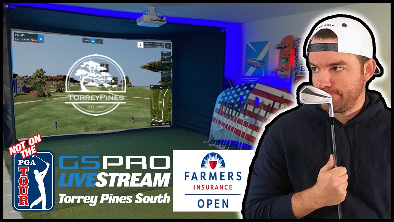 🔴 Torrey Pines South (Farmers Insurance Open) // GSPro Garage Golf Simulator Stream