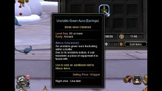 Using Free Reroll Stats Unstable Green Aura (Earrings) - Dragon Nest SEA
