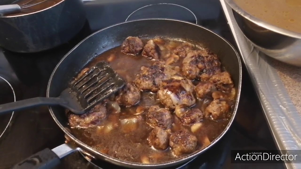Homemade meatballs and gravy YouTube