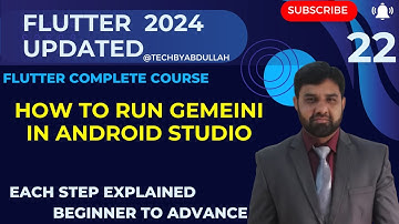 Flutter in Urdu | How to run Gemeini in Android Studio @TechByAbdullah79 #gemini #artificialint