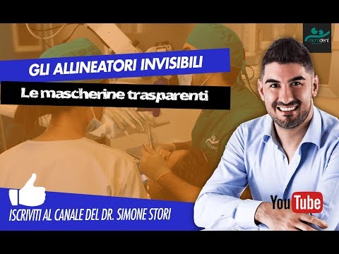 Le mascherine trasparenti per allineare i denti