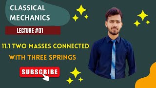 11.1 Two Masses Connected With Three Springs| Coupled Oscillators|Classical Mechanics-II#2022