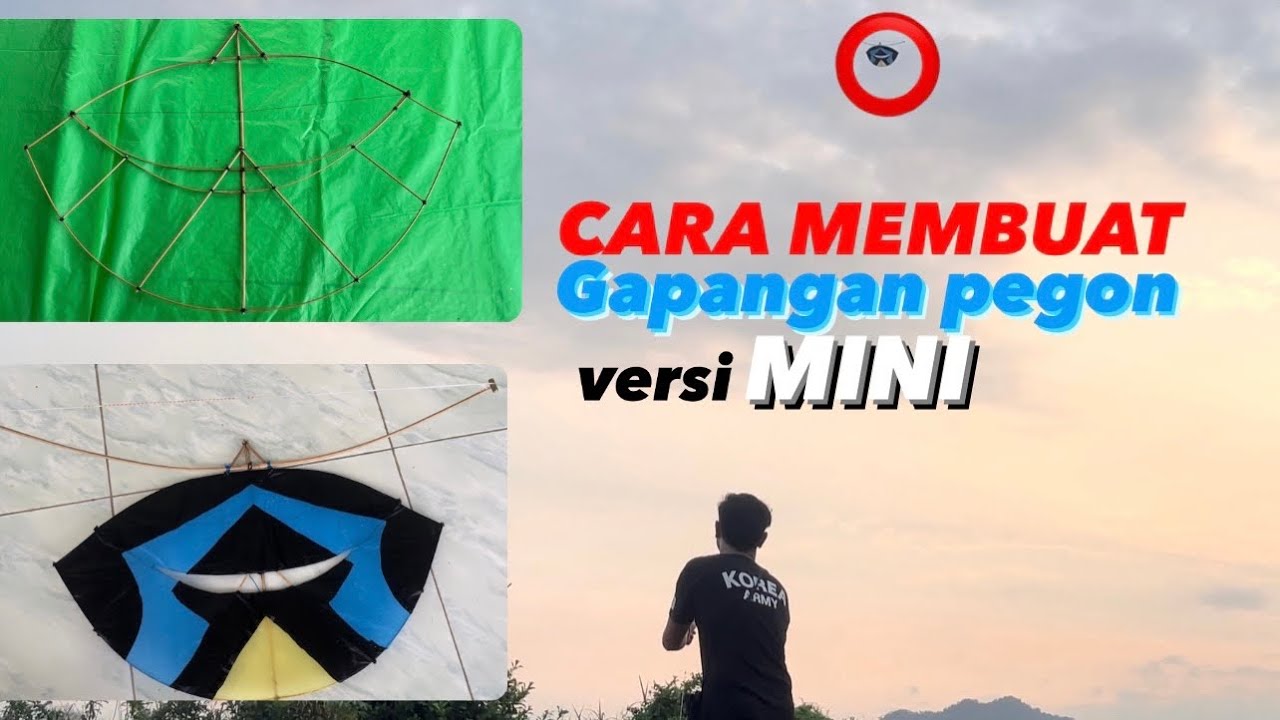 Cara bikin layangan gapangan pegon termini Dua Jengkal - YouTube