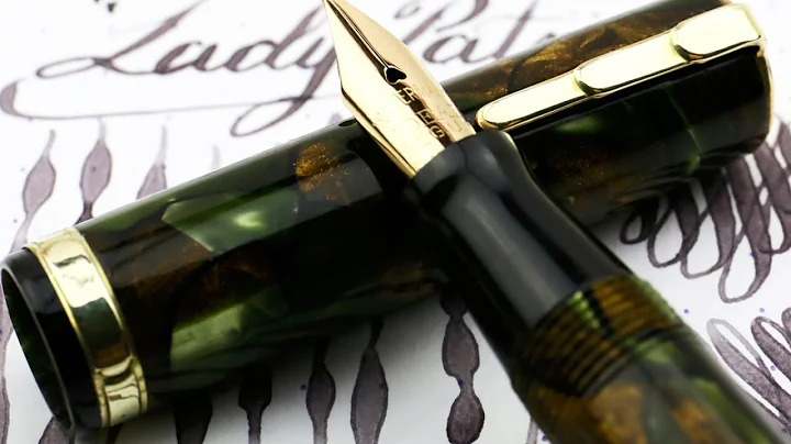 Waterman's Lady Patricia - Moss Agate - Flexible Nib