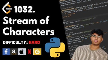 Stream of Characters | Leet code 1032 | Theory explained + Python code