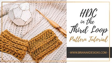 Half Double Crochet (Hdc) In The Third Loop - Shown Flat & In The Round