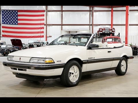 1991 Pontiac Sunbird Convertible White