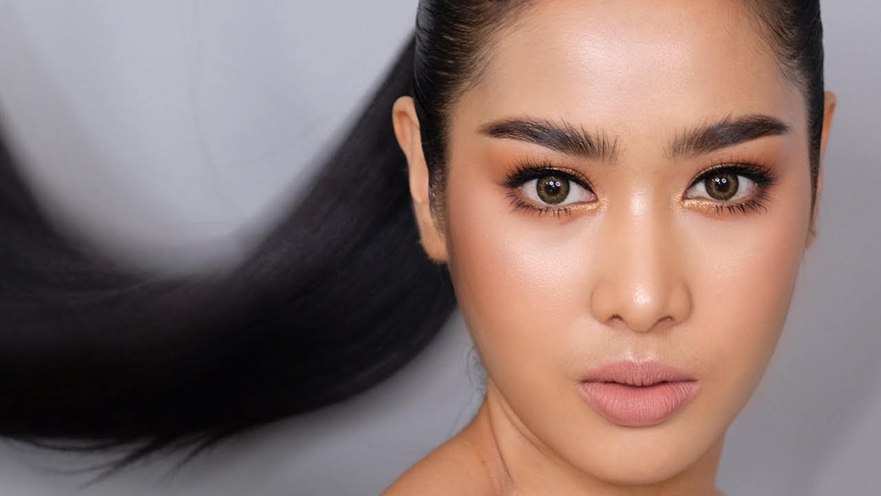Glam  Look  By hackmakeup  แต่งหน้าสาย ฝ. โทนน้ำตาลทอง เหมาะกับสาวไทยสุดๆ